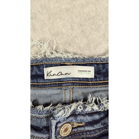 Kancan Women Jeans Size 30 High Rise Rolled Hem Boyfriend Distressed Stretch - Picture 5 of 12